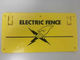 55g barrière électrique Warning Sign