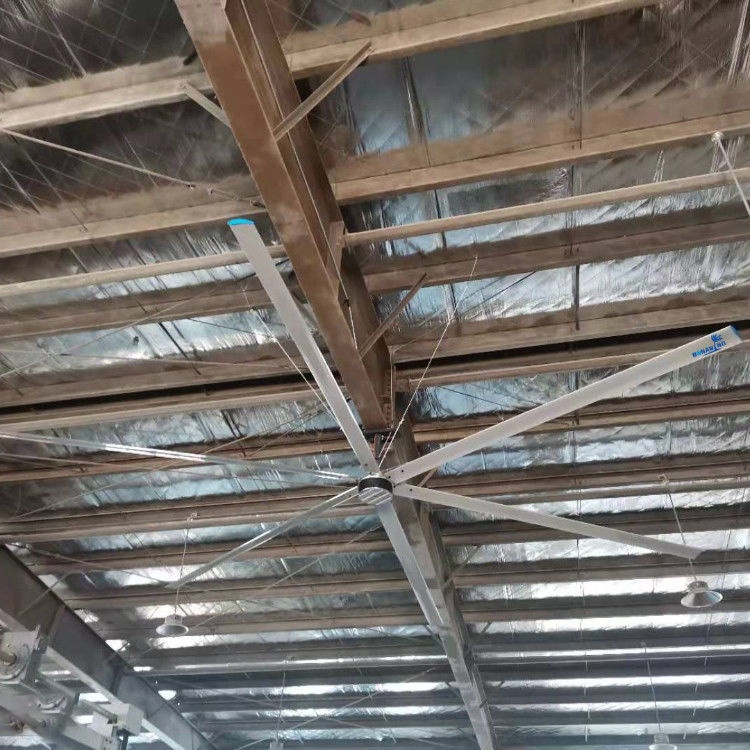 Ventilateur de plafond industriel puissant à 6 pales, volume d'air de 10 m3/min, puissance d'entrée de 1500 W