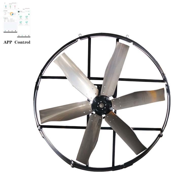 Pré-installation des boulons pour les chaînes du panneau industriel ventilateur 72 pouces 120193m3/h 4A puissance