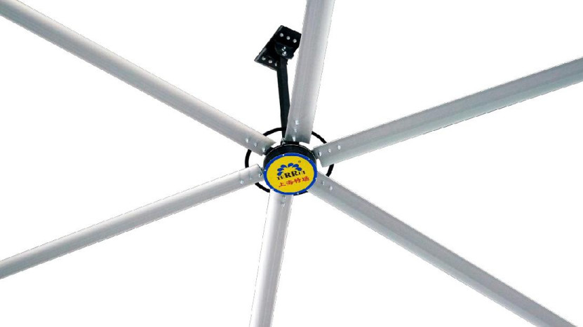 Rotor extérieur métallique ventilateur de plafond industriel Flux d'air Moteur CC sans balai 14300m3/min Flux d'air