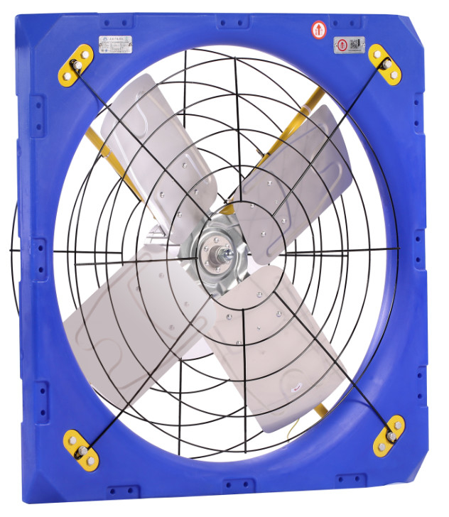 Ventilateur de refroidissement de volaille pour bétail avec moteur PMSM de style moderne et vitesse du vent de 5,0 m/s