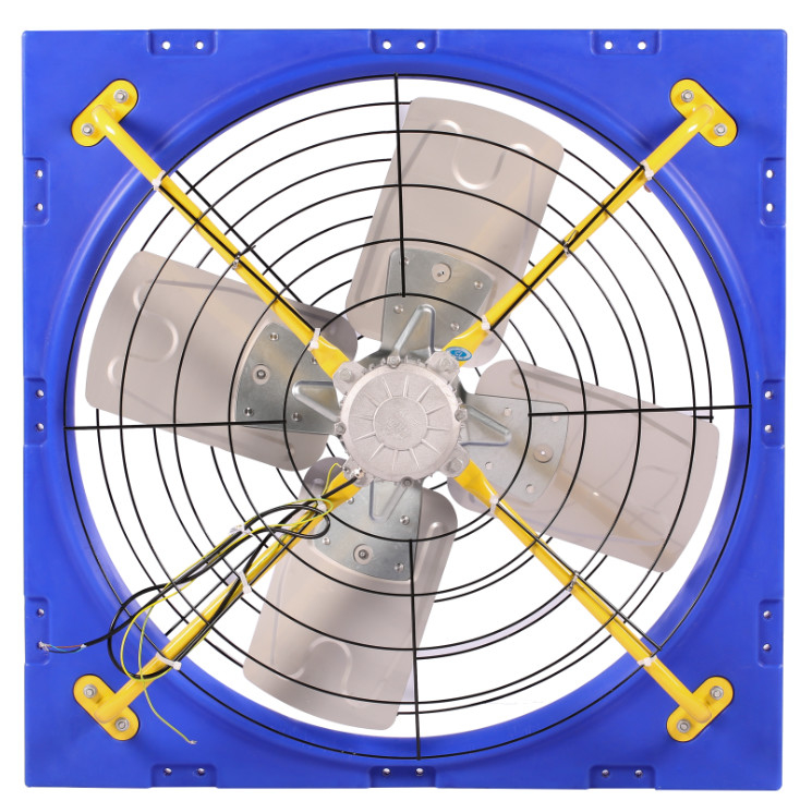 Ventilateurs à double couche PE pour bétail avec moteur PMSM cadre en acier galvanisé - 28273m3/h Volume d'air