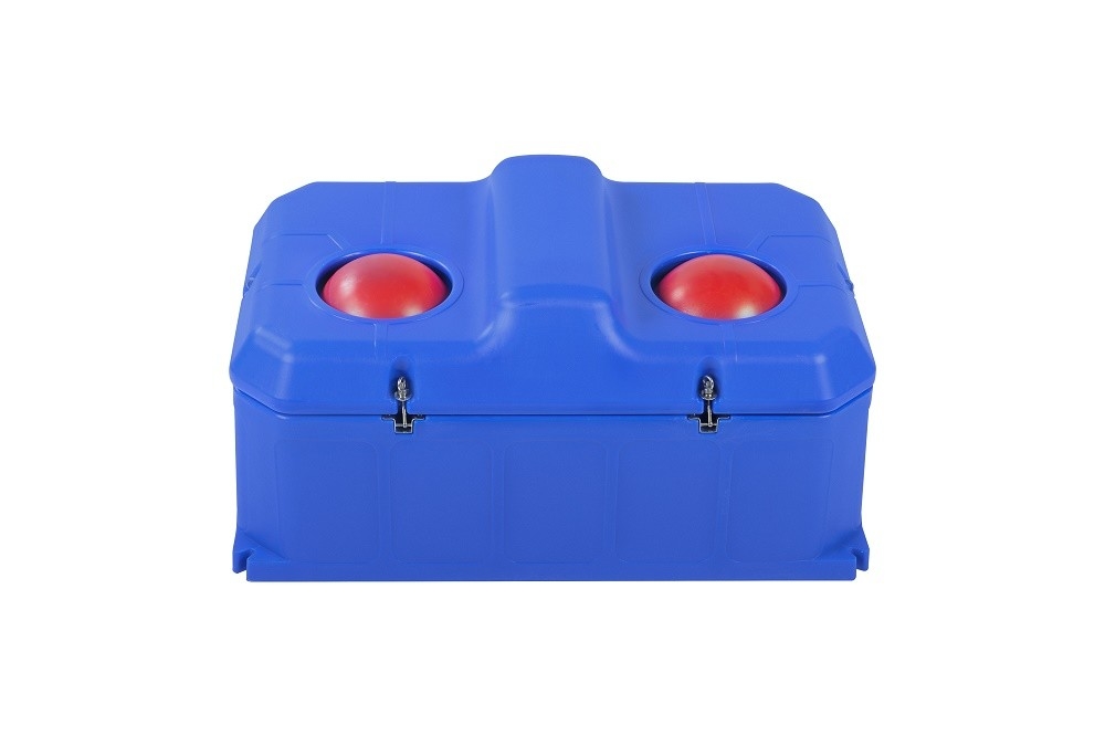 Boireuse pour bétail de grande capacité bleue 85L avec régulation de la température intégrée hauteur de consommation 450 mm