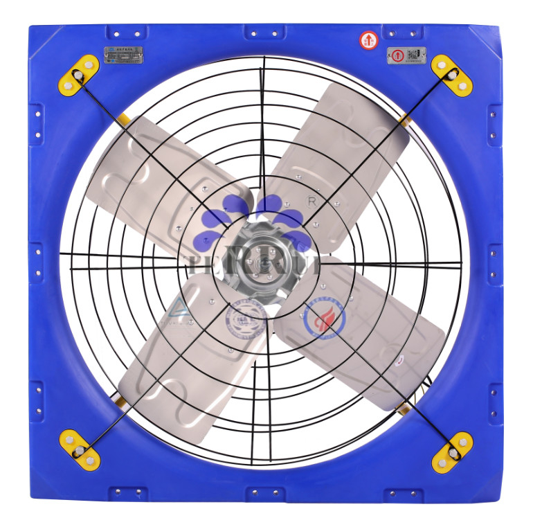 38 Ventilateur pour le bétail pour un débit d'air maximal de 28273 m3/h et une puissance d'entrée de 410w
