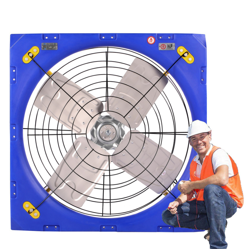 Circulation de l'air Ventilateur PE Cadre Ventilation du bétail 38/0.96m Diamètre de lame 410w Puissance d'entrée