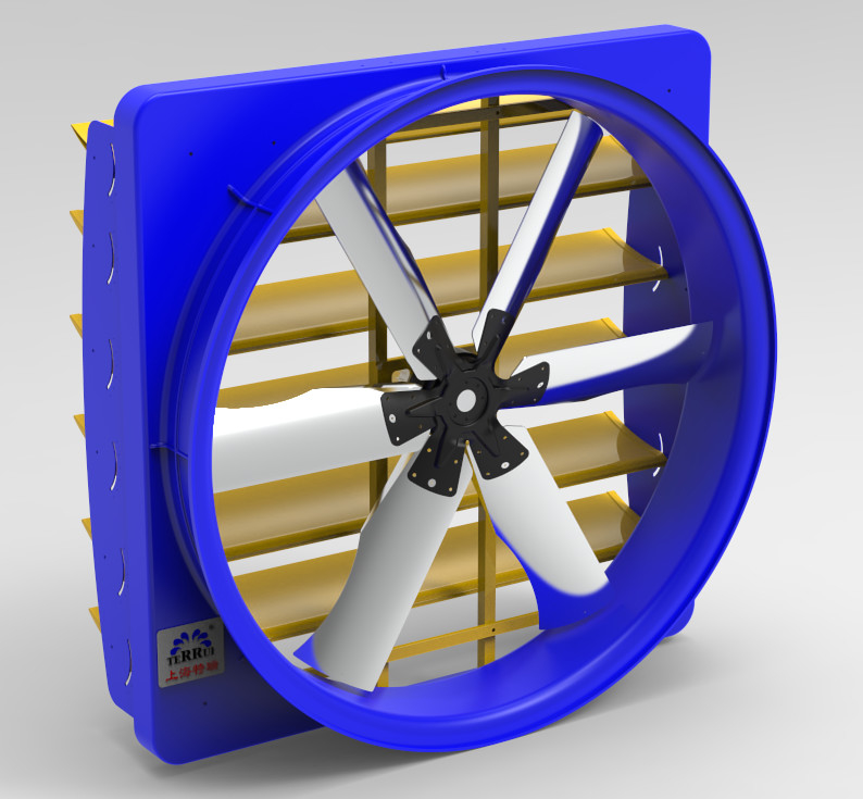 120000m3/h Ventilateur industriel pour le débit d'air et la fréquence 50-60HZ dans les applications de refroidissement industriel