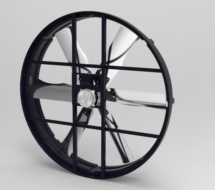 Ventilateur de panneau industriel à haut rendement avec alimentation 3Φ 380V 50Hz et débit d'air exceptionnel de 60 m3/h