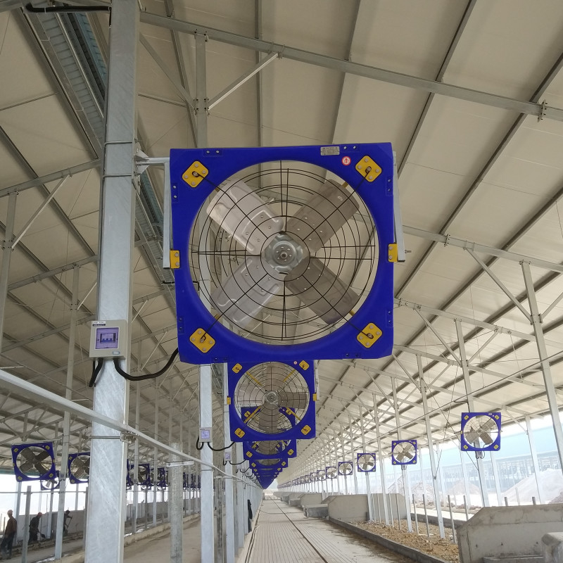 Ventilateur industriel à économie d'énergie pour le bétail avec puissance d'entrée de 410 W et courant de 1,1 A