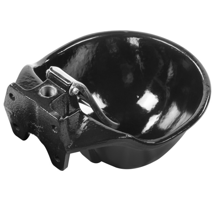 Bocal d'eau de bétail noir TRW017 Polyéthylène à haute résistance au corrosion à commande automatique