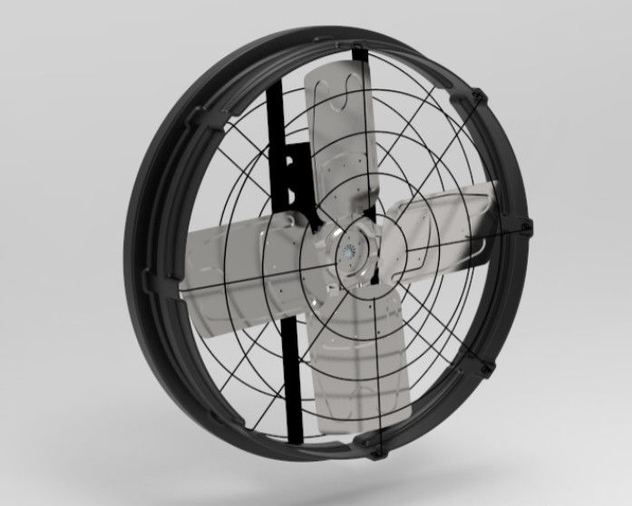 Ventilateurs d'étable pour bétail avec bruit ≤69dB, dimensions du cadre 1122*1122*306mm et puissance d'entrée de 300W