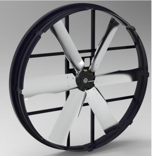 Ventilateur à 55' de panneau avec gaz d'échappement industriel 66000m3/h débit d'air 1200W puissance faible niveau sonore et large application