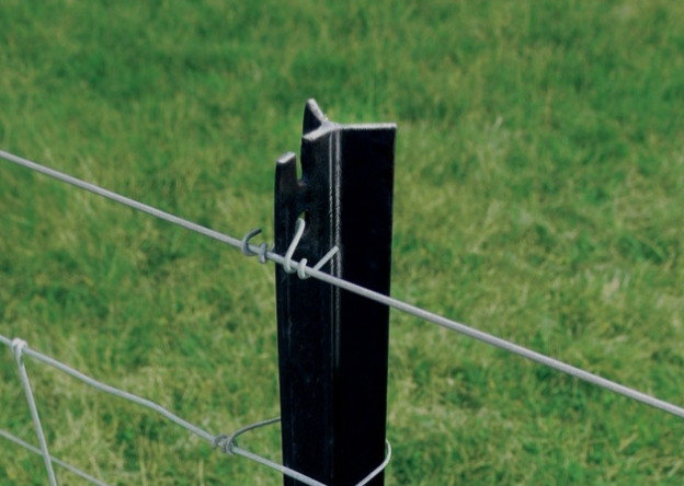 Poteaux en Y à charge lourde pour le ranch avec une surface galvanisée noire et une forme en Y sans dents