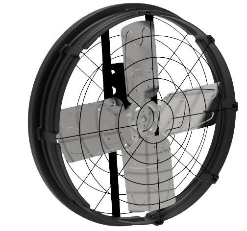 Ventilateur industriel à entraînement direct 500w Puissance d'entrée pour refroidissement industriel et flux d'air