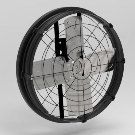 Ventilateur de volaille puissant et silencieux pour la gestion de la volaille Volume d'air/W 81,4 m3/h Bruit ≤ 69 dB
