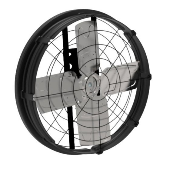 Ventilateurs à entraînement direct pour le bétail avec un volume et une résistance d'air de 81,4 m3/h