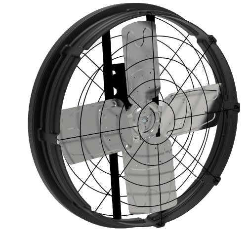 Ventilateurs de ventilation pour bétail de 45