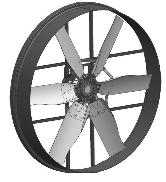 Ventilateur de volaille à économie d'énergie équipé d'un moteur CC sans balais à aimant permanent à rotor externe