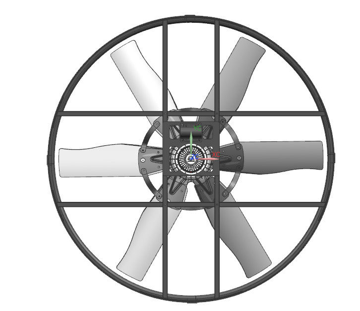 Niveau de protection IP55 et économie d'énergie Ventilateurs de ventilation pour bétail avec moteur CC sans balai à aimant permanent à rotor externe