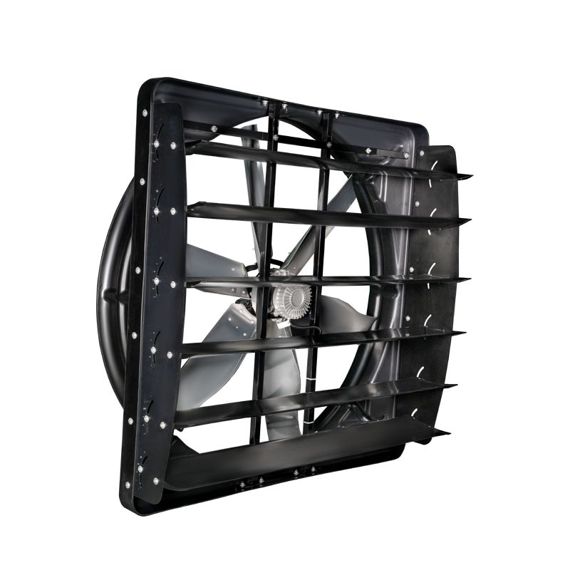 Ventilateur de plafond industriel avec 6 pièces de matériau de lame en alliage et rotor extérieur économe en énergie magnéte permanent sans balai moteur CC