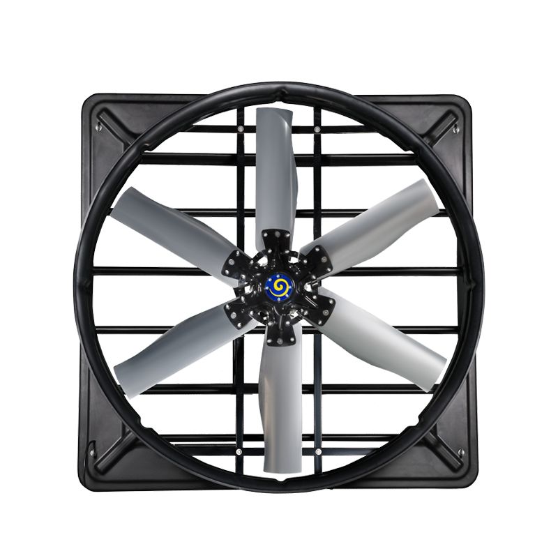 Niveau de protection IP55 Ventilateurs de ventilation pour bétail avec mode de conduite directe et volume d'air 60 m3/h/W