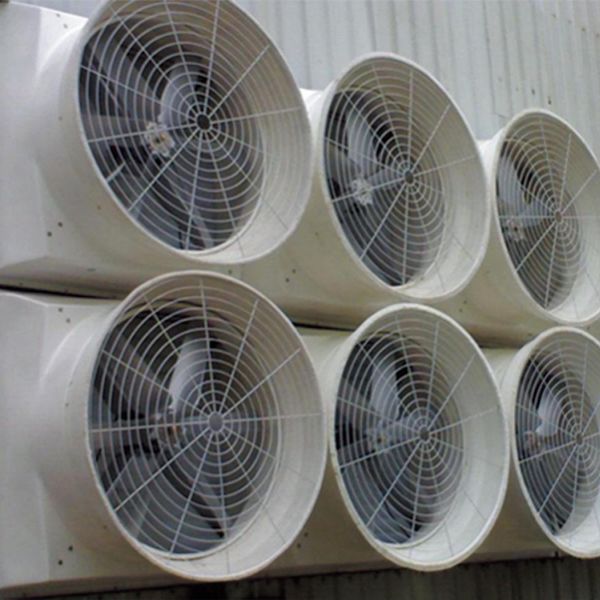 Ventilateur d'échappement de 55 pouces à volume élevé Grand ventilateur industriel à lame en alliage Ventilateur de ventilation pour la gestion précise de la volaille et du climat agricole