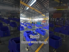 Arrosage automatique pour bétail bleu avec débit de 120 l/31 gal par minute et 3 ensembles de disques de chauffage 220V300W