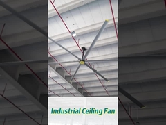 Ventilateur de plafond industriel en alliage de 6 pièces avec débit d'air de 14300 m3/min pour atelier IP55