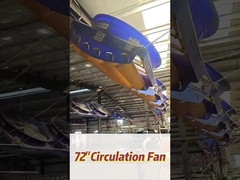 Vitesse de rotation de 345 tours par minute Ventilateur industriel avec moteur puissant de 2000w/2,7 ch